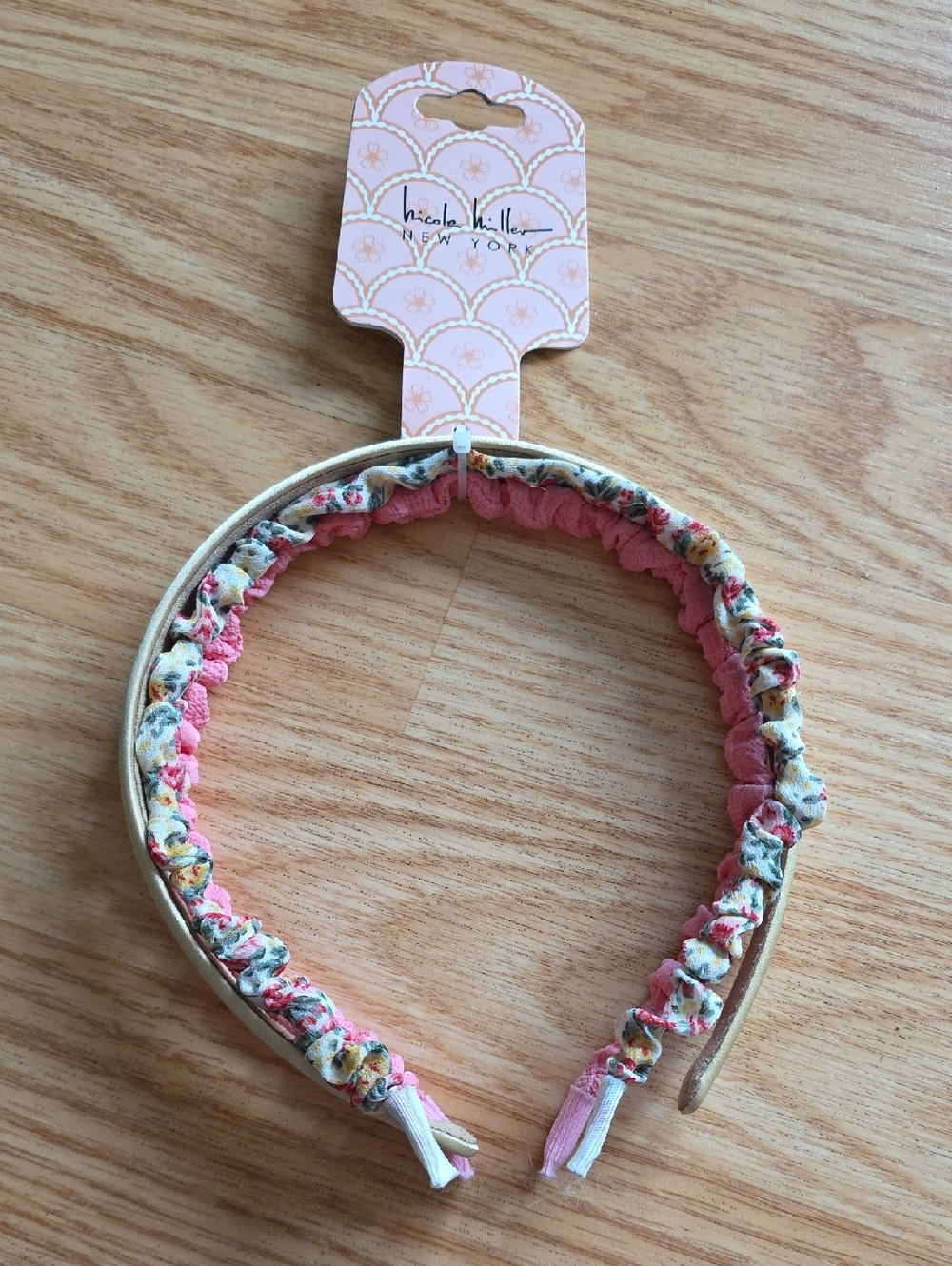 Nicole Miller Pink & Floral Headband Set